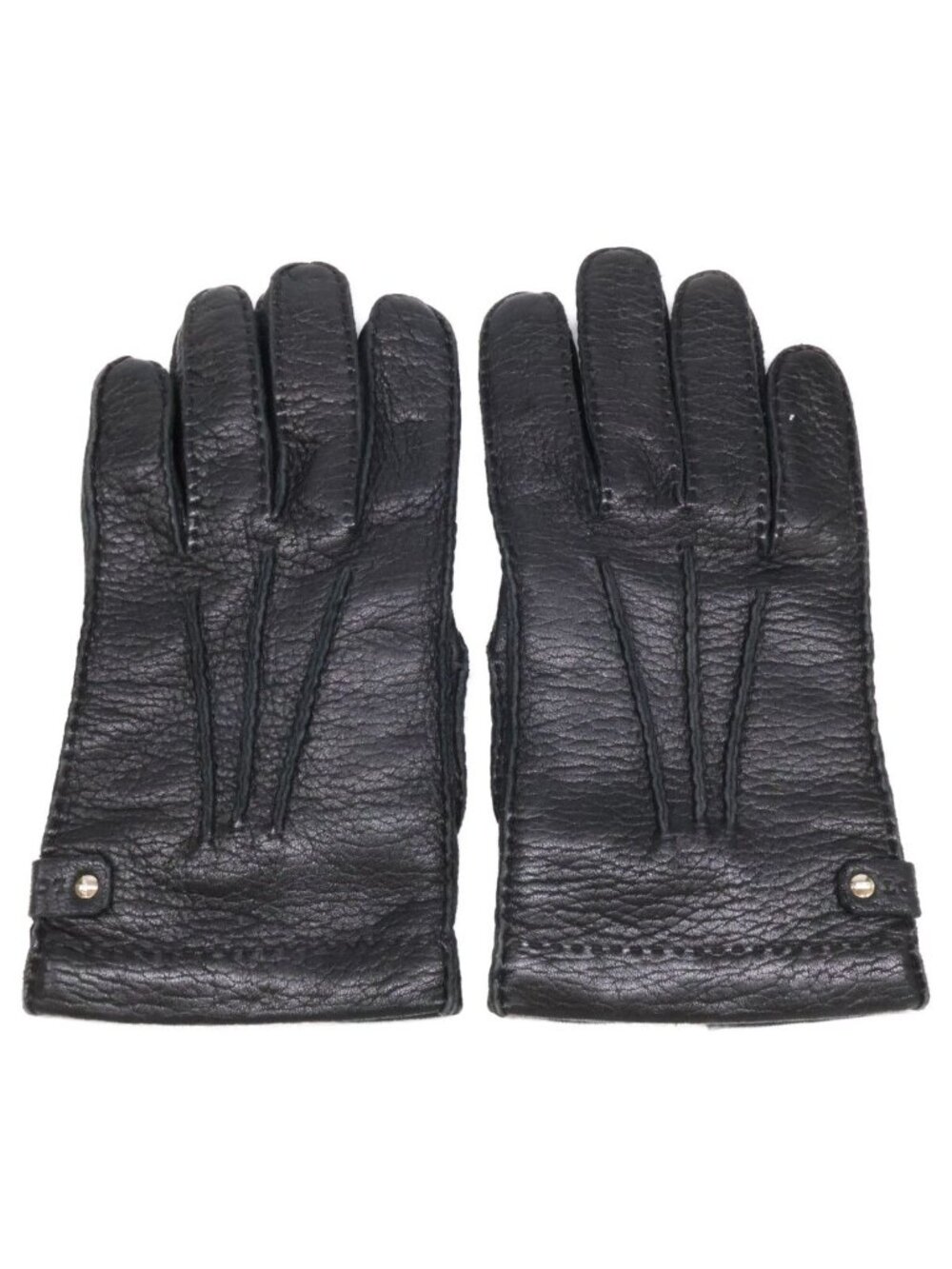 Loewe Leather Gloves Black